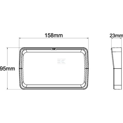 Ramka do lamp LA10411 i LA10412 biała LA104WFR | Exvi