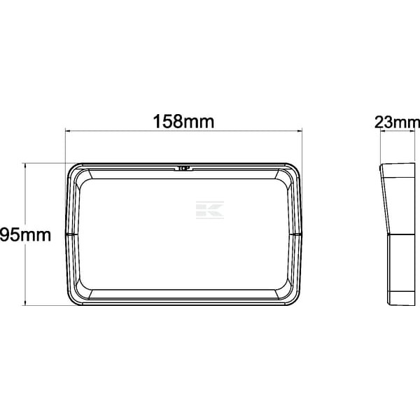 Ramka do lamp LA10411 i LA10412 biała LA104WFR | Exvi