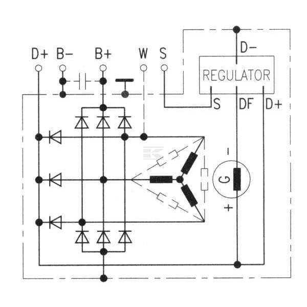 Alternator 14V 65A IA0504 | Exvi