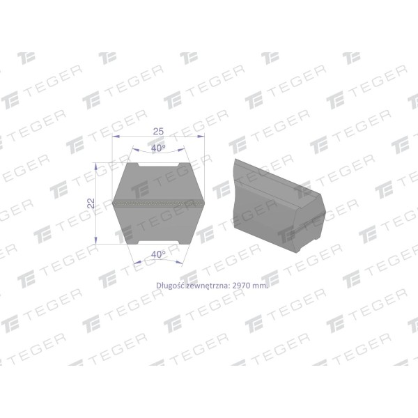 Pas klinowy Hard-Belt (T-653121.0) AP1001030 | Exvi