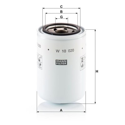 Filter oleju W10020 | Exvi