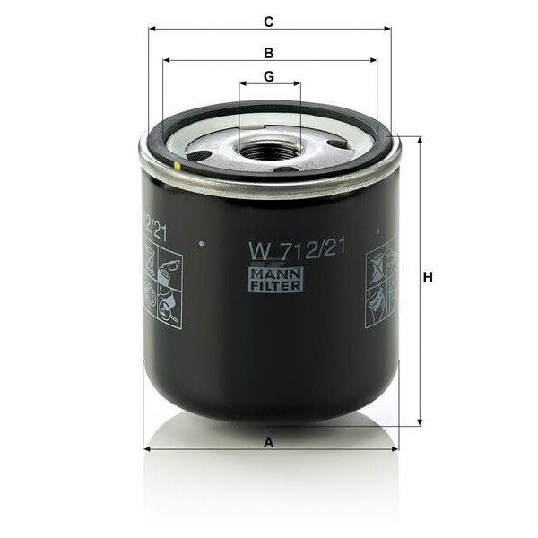 Filtr oleju W71221 | Exvi