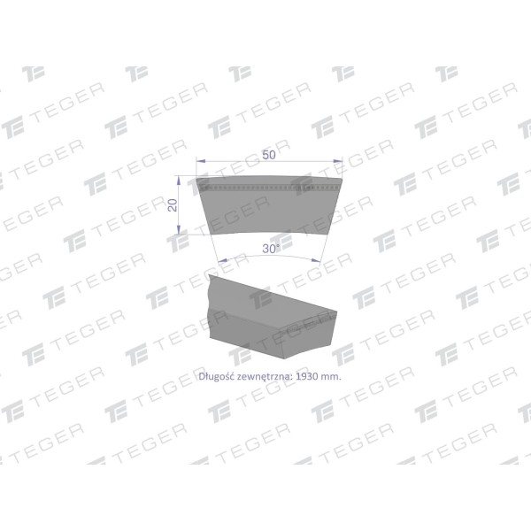 Pas klinowy Hard-Belt (T-603015.0) AP1001503 | Exvi