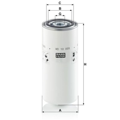 Filtr hydrauliczny WD10005 | Exvi