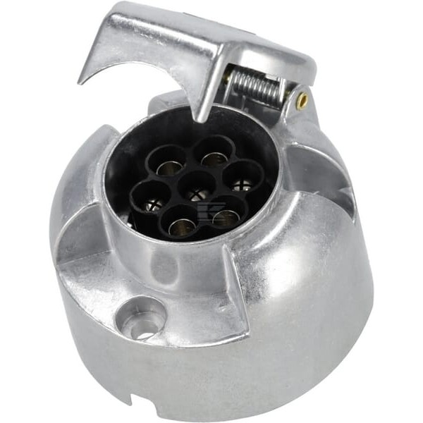 Gniazdo przyczepy 7-biegunowe, aluminiowe TR00006KR | Exvi