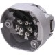 Gniazdo 7-biegunowe, metalowe LA403026 | Exvi