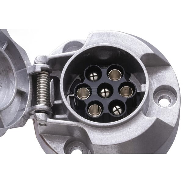 Gniazdo 7-biegunowe, metalowe LA403026 | Exvi