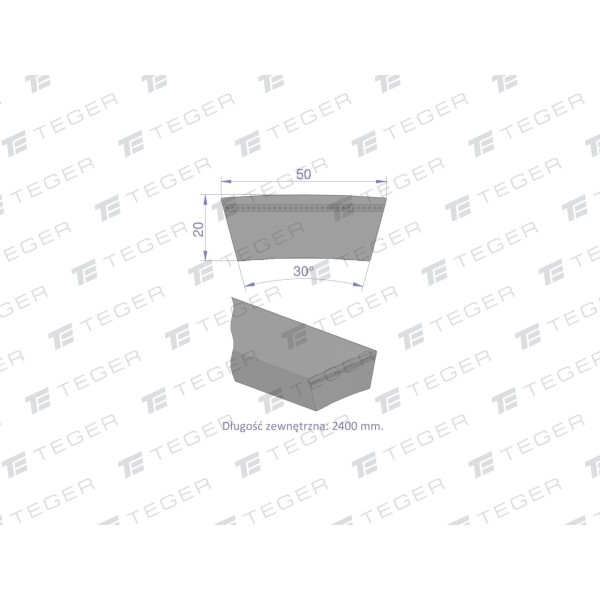 Pas klinowy Hard-Belt (T-603317.0) Pas klinow+C25y | Exvi