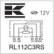 Miniprzekaźnik 12V, przełączanie, 30A/40A RL112C3RS | Exvi