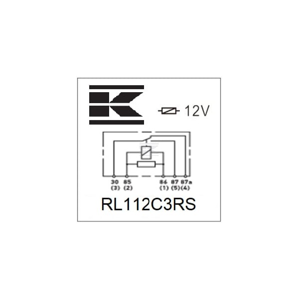 Miniprzekaźnik 12V, przełączanie, 30A/40A RL112C3RS | Exvi