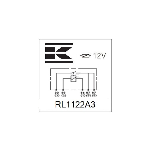 Miniprzekaźnik 12V, podwójne zestyki RL1122A3 | Exvi