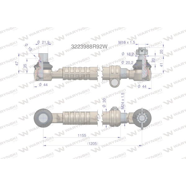 Drążek kierowniczy 3223988R92W WARYŃSKI | Exvi