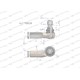 Przegub kierowniczy prawy 120mm - M24x1,5 AL177982W | Exvi
