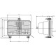 Element optyczny reflektora, prostokątny 05377000 | Exvi