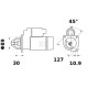 Rozrusznik 12V 4.2kW Z-10 CW Mahle IS1333 | Exvi