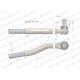 Przegub kierowniczy lewy 514mm- 1 3/8" 302643A1W | Exvi
