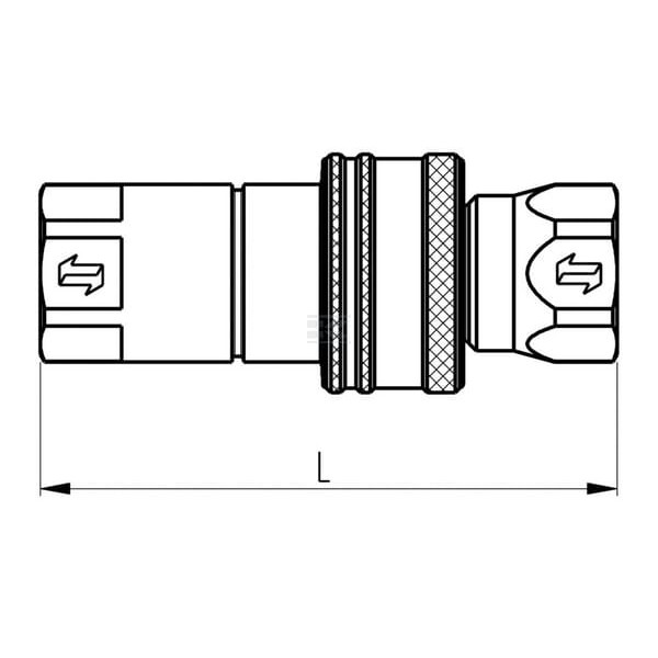 Szybkozłącze wtyczka 3/8" gwint wew. 3/8" ANV38GASM | Exvi