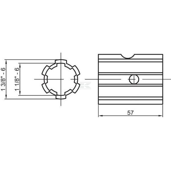 Tuleja redukcyjna, 1.1/8" Z6 - 1.3/8" Z-6 6740000 | Exvi
