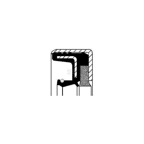 Uszczelniacz COMBI 75x102x14 72NBR 3019953X1N | Exvi
