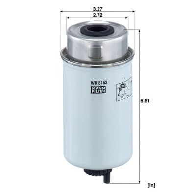 Filtr paliwa wstępny M&H WK8153 | Exvi