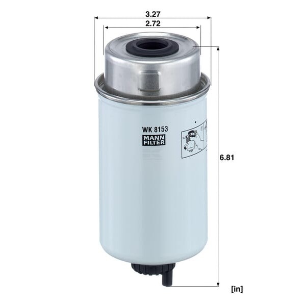 Filtr paliwa wstępny M&H WK8153 | Exvi
