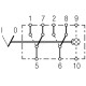 Przełącznik kołyskowy, I-0, 8-pin 6FH004570131 | Exvi