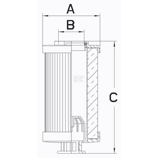 Filtr hydrauliczny R3063056 | Exvi