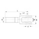 Widełki stabilizatora M30 309117 | Exvi