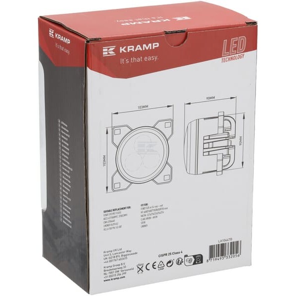 Lampa robocza LED, okrągła 42W 4200lm LA10447B | Exvi