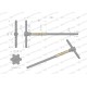 Klucz T ze spinnerem TORX T45 Waryński WMK154 | Exvi