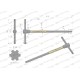 Klucz T ze spinnerem TORX T40 Waryński WMK153 | Exvi