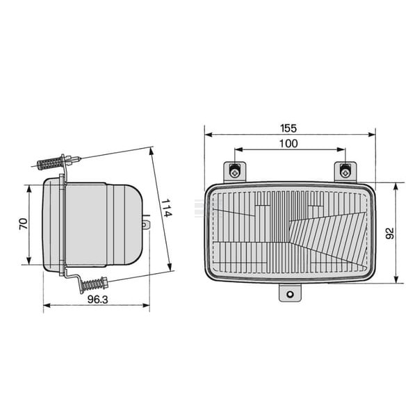 Reflektor COBO, pasuje do Deutz 0507800000 | Exvi