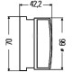 Odblask okrągły, czerwony Ø 66/70 mm 8RA009001031 | Exvi