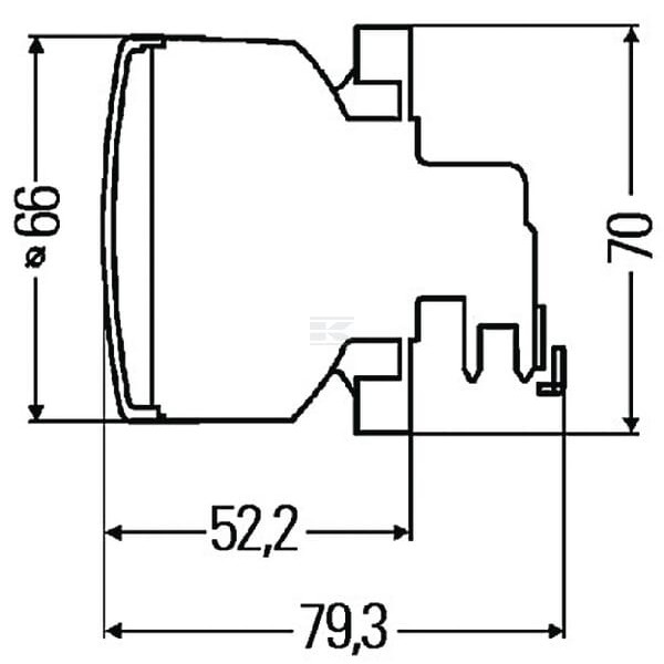 Lampa kierunkowskazu 21W okrągła 12V 2BA009001201 | Exvi