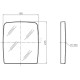 Wkład lusterka 190x225 mm SMAT NORD CA7407D45 | Exvi