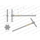 Klucz T ze spinnerem TORX T50 Waryński WMK155 | Exvi
