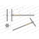 Klucz T ze spinnerem TORX T60 Waryński WMK157 | Exvi