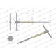 Klucz T ze spinnerem TORX T25 Waryński WMK150 | Exvi