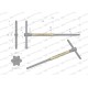 Klucz T ze spinnerem TORX T27 Waryński WMK151 | Exvi