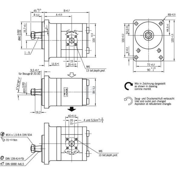 Pompa zębata AZPF-11-016RSA20MB Bosch 0510645004 | Exvi