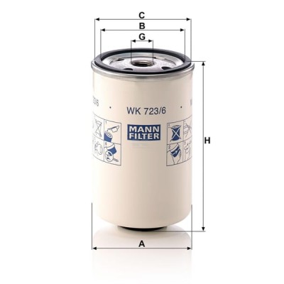 Filtr paliwa WK7236 | Exvi