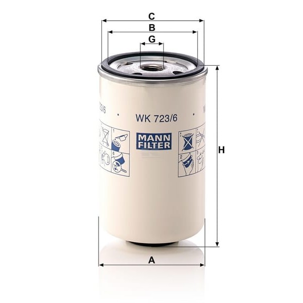 Filtr paliwa WK7236 | Exvi
