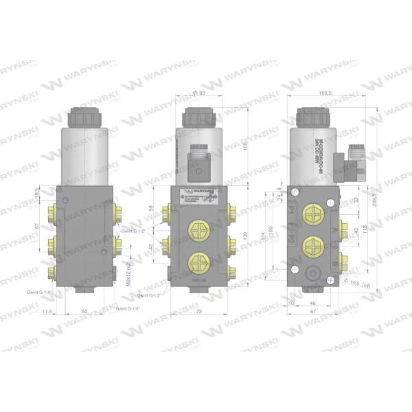 Dzielnik. zawór. elektrozawór E12DVS6/2-8024 | Exvi