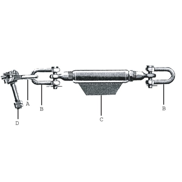 Łańcuch stabilizatora kpl. Z700142KR | Exvi