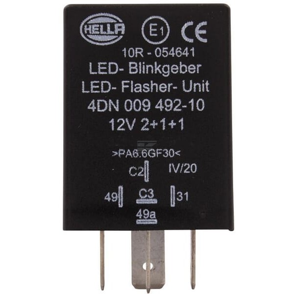 Przekaźnik kierunkowskazów LED 5-pin 12V 4DN009492101 | Exvi