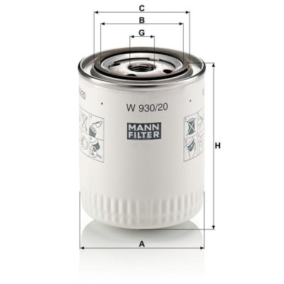 Filtr oleju W93020 | Exvi