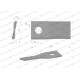 Nóż. nożyk kosiarka prawy 107x50x4mm WKR107X50X4P | Exvi