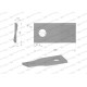 Nóż. nożyk kosiarka prawy 105x48x4mm WKR105X48X4P | Exvi