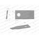 Nóż. nożyk kosiarka prawy 106x48x4mm WKR106X48X4P/1 | Exvi