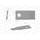 Nóż. nożyk kosiarka prawy 106x48x4mm WKR106X48X4P | Exvi